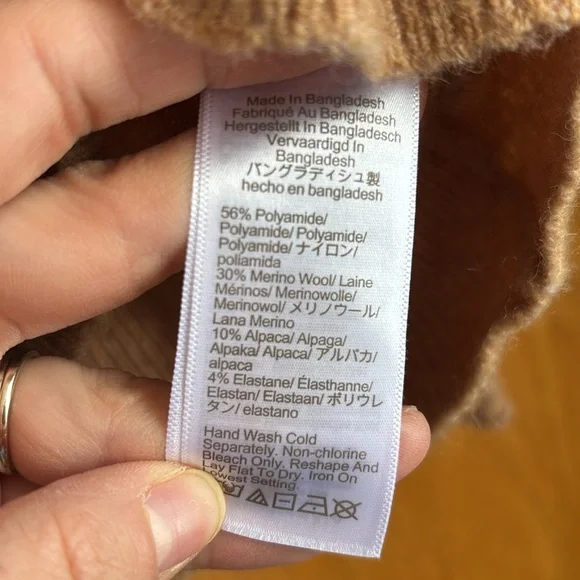 Women's Tan Sweater - Picture 3 of 3